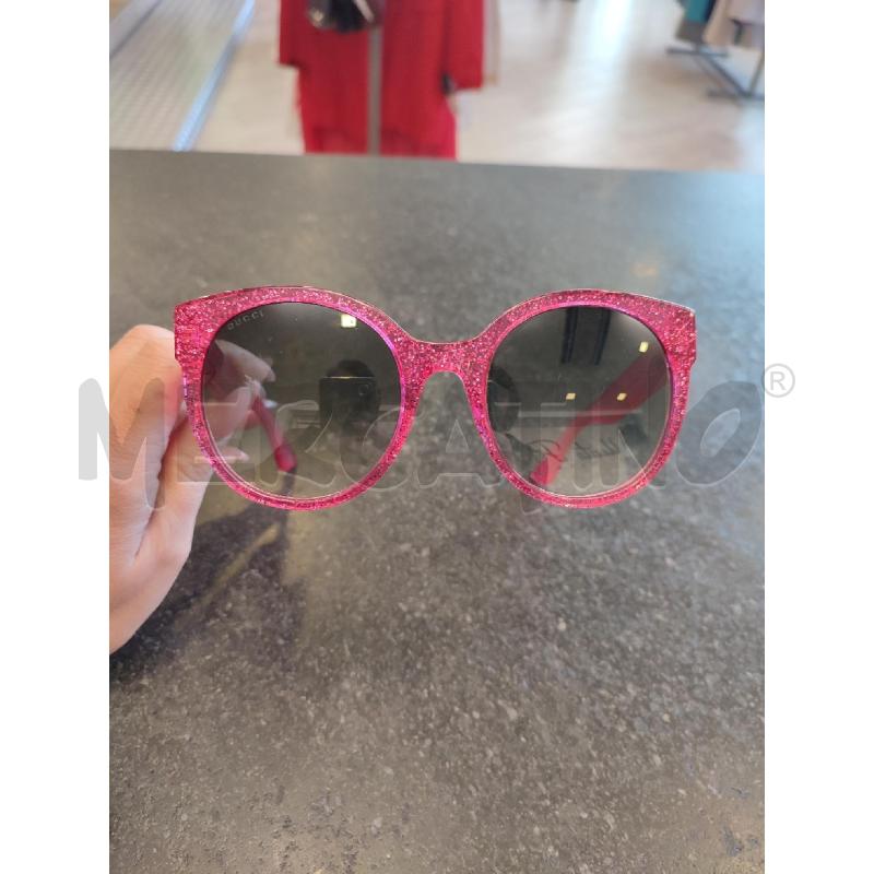 OCCHIALI DONNA FUCSIA GUCCI GLITTER DA RIV | Mercatino dell'Usato Roma montemario 1