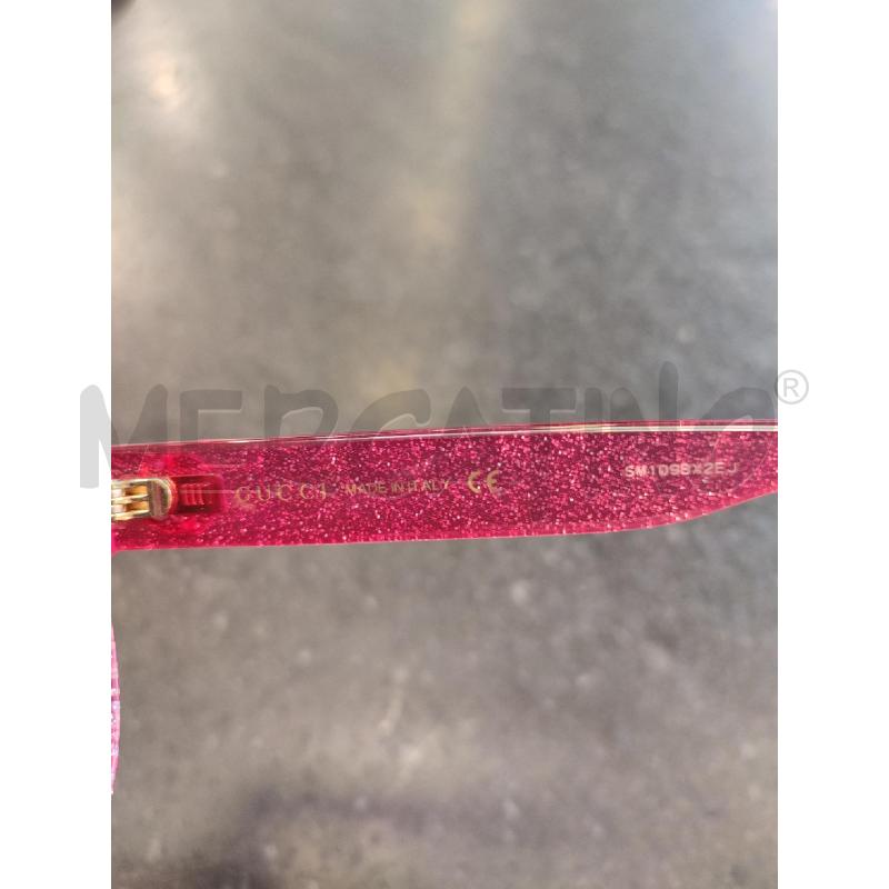 OCCHIALI DONNA FUCSIA GUCCI GLITTER DA RIV | Mercatino dell'Usato Roma montemario 4