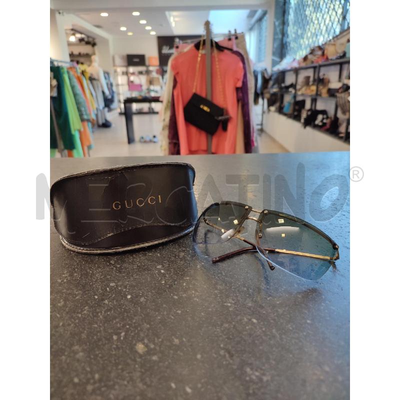 OCCHIALI DONNA GUCCI LENTE VERDE CELESTE | Mercatino dell'Usato Roma montemario 1