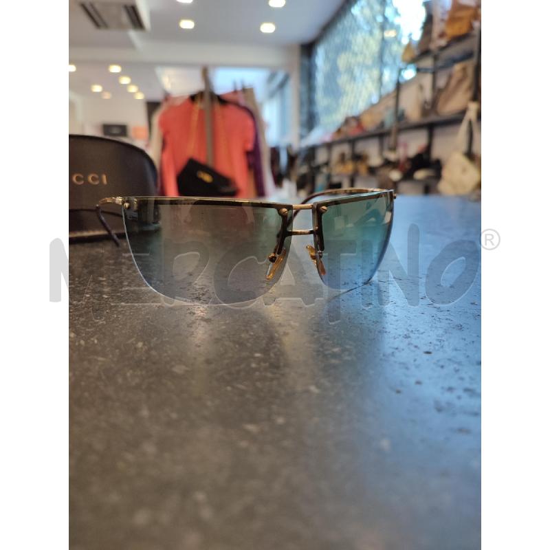 OCCHIALI DONNA GUCCI LENTE VERDE CELESTE | Mercatino dell'Usato Roma montemario 3