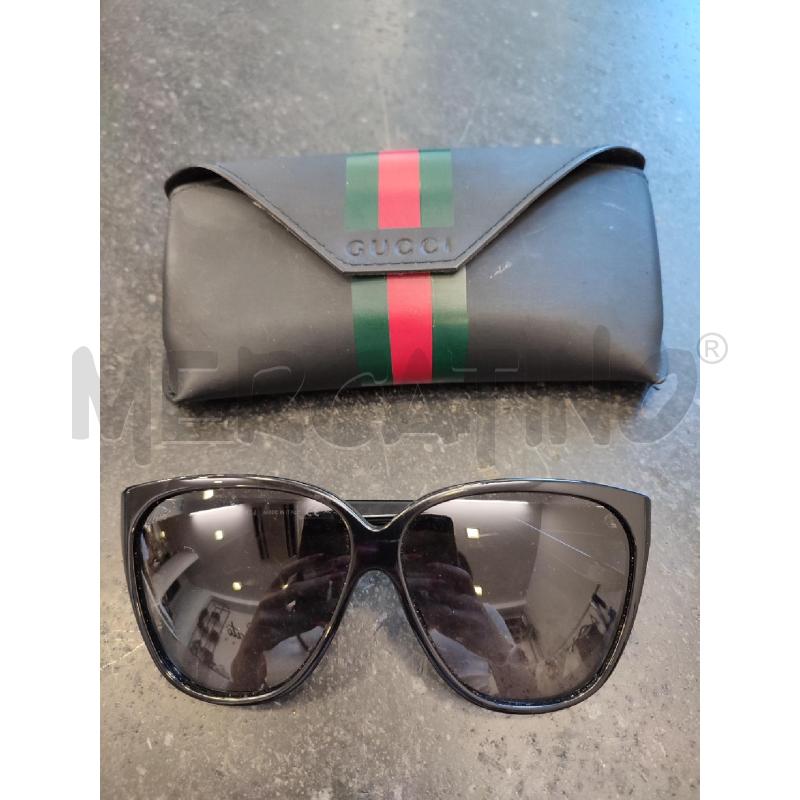 OCCHIALI DONNA GUCCI NERI STECCHE ROSSE VERDI | Mercatino dell'Usato Roma montemario 1
