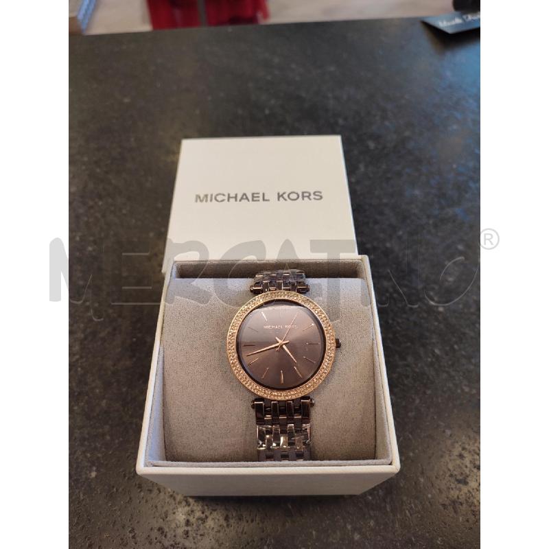 OROLOGIO DA POLSO MARRONE MICHAEL KORS BRILLANTINI | Mercatino dell'Usato Roma montemario 1
