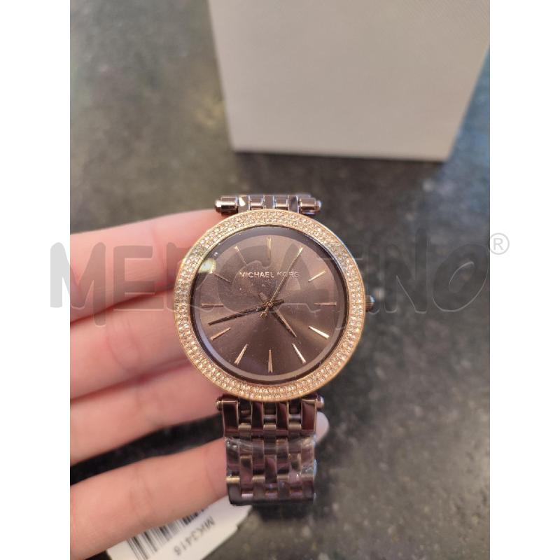 OROLOGIO DA POLSO MARRONE MICHAEL KORS BRILLANTINI | Mercatino dell'Usato Roma montemario 2