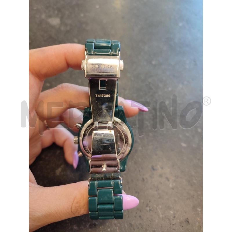 OROLOGIO DA POLSO VERDE PETROLIO MICHAEL KORS | Mercatino dell'Usato Roma montemario 3