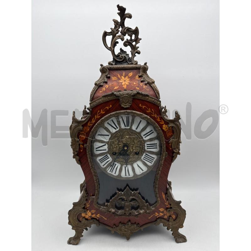 OROLOGIO DA TAVOLO LEGNO INTARSI | Mercatino dell'Usato Roma montemario 1