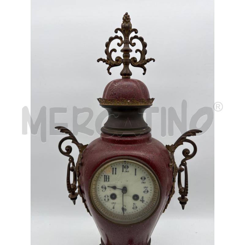 OROLOGIO NEO BAROCCO MET SMALT ROSSO | Mercatino dell'Usato Roma montemario 2
