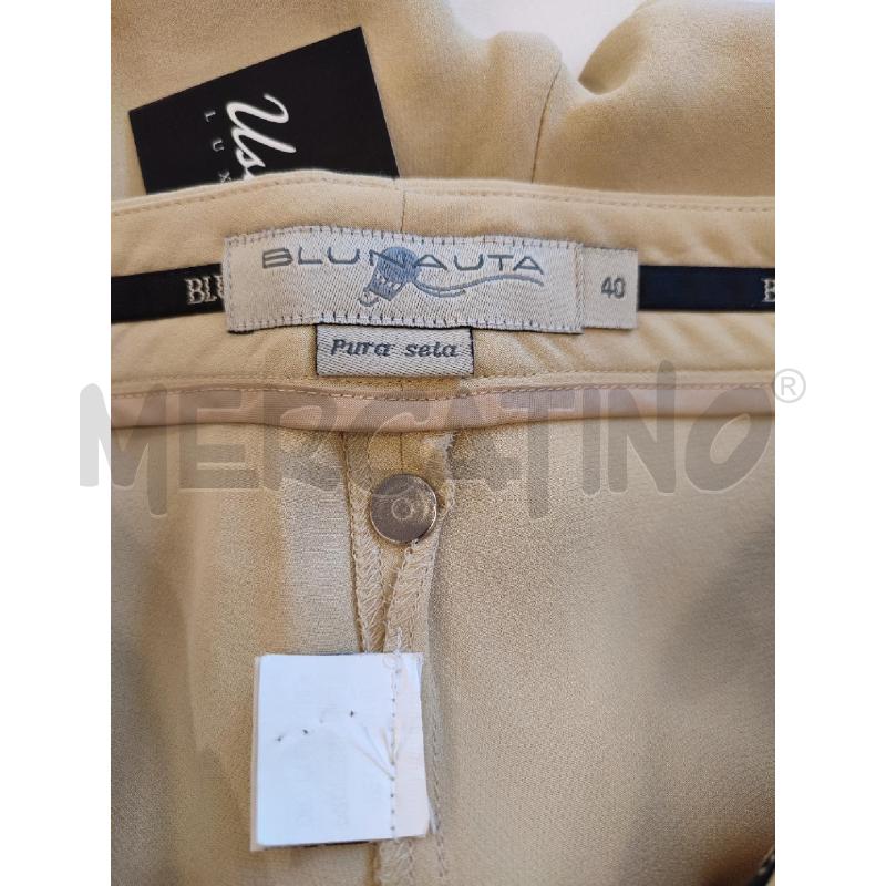 PANTALONE DONNA BEIGE BLUNAUTA | Mercatino dell'Usato Roma montemario 2