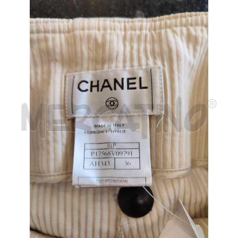 PANTALONE DONNA BEIGE CHANEL PINOCCHIETTO | Mercatino dell'Usato Roma montemario 2