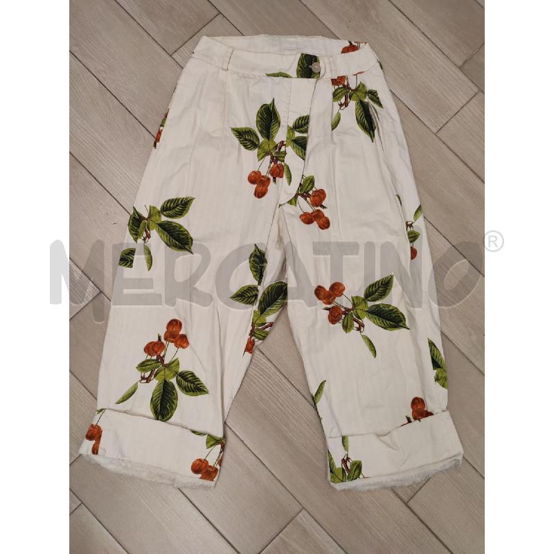 PANTALONE DONNA BEIGE CILIEGE NOSTRASANTISSIMA | Mercatino dell'Usato Roma montemario 1