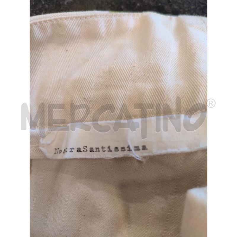 PANTALONE DONNA BEIGE CILIEGE NOSTRASANTISSIMA | Mercatino dell'Usato Roma montemario 3