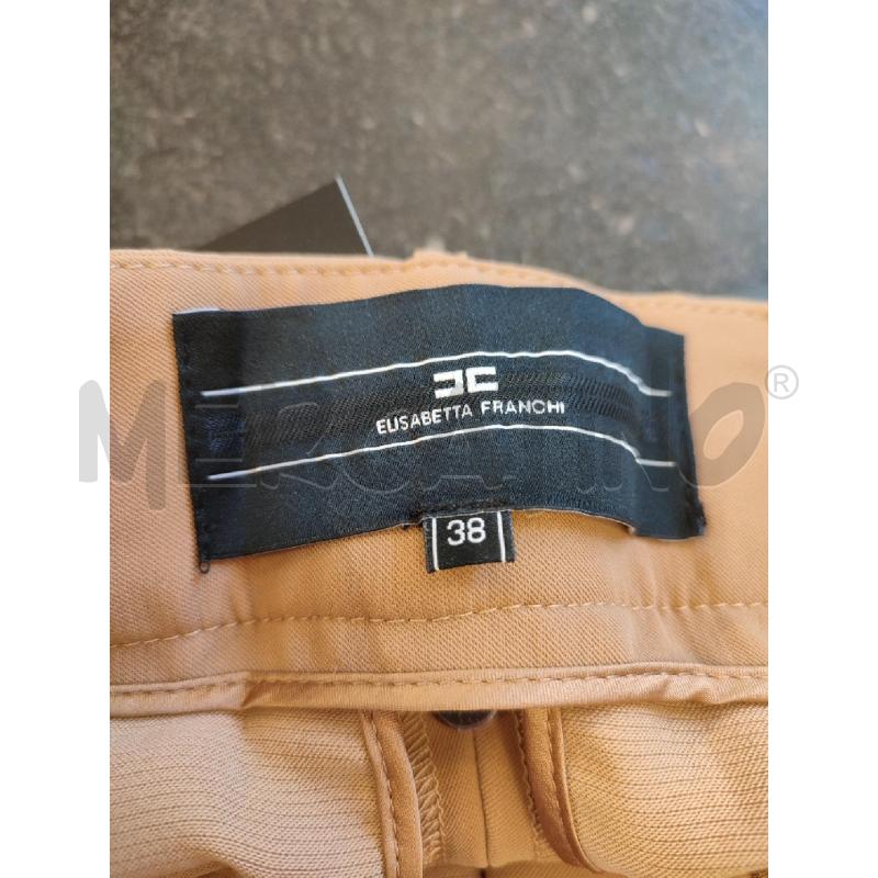 PANTALONE DONNA BEIGE ELISABETTA FRANCHI CINTURA | Mercatino dell'Usato Roma montemario 2