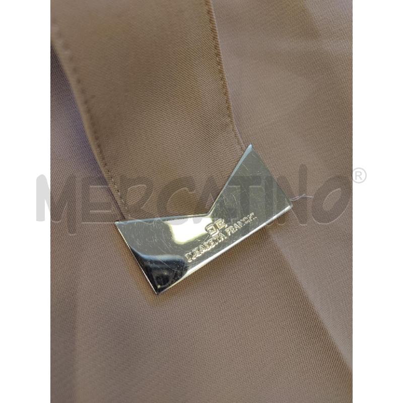 PANTALONE DONNA BEIGE ELISABETTA FRANCHI CINTURA | Mercatino dell'Usato Roma montemario 3