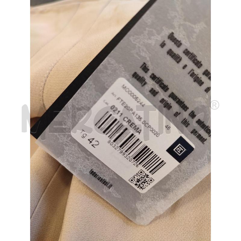 PANTALONE DONNA BEIGE FEDERICA TOSI | Mercatino dell'Usato Roma montemario 2