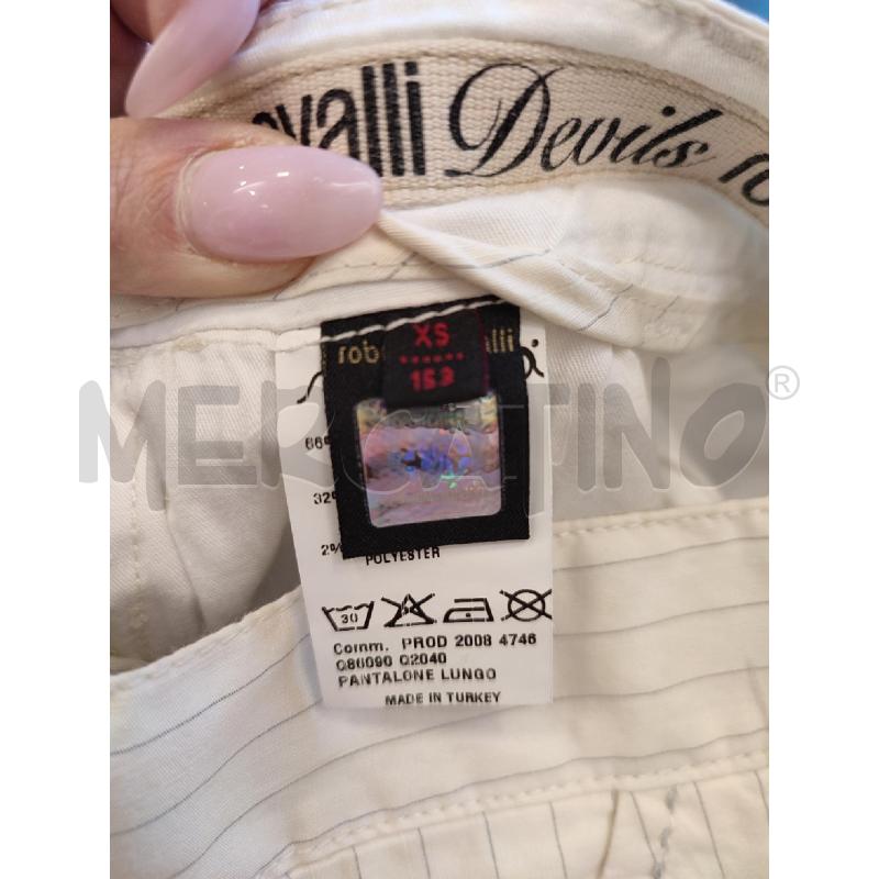 PANTALONE DONNA BEIGE ROBERTO CAVALLI | Mercatino dell'Usato Roma montemario 4