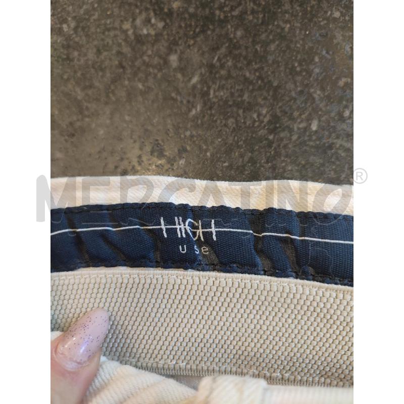 PANTALONE DONNA BEIGE STRAPPI HIGH | Mercatino dell'Usato Roma montemario 2
