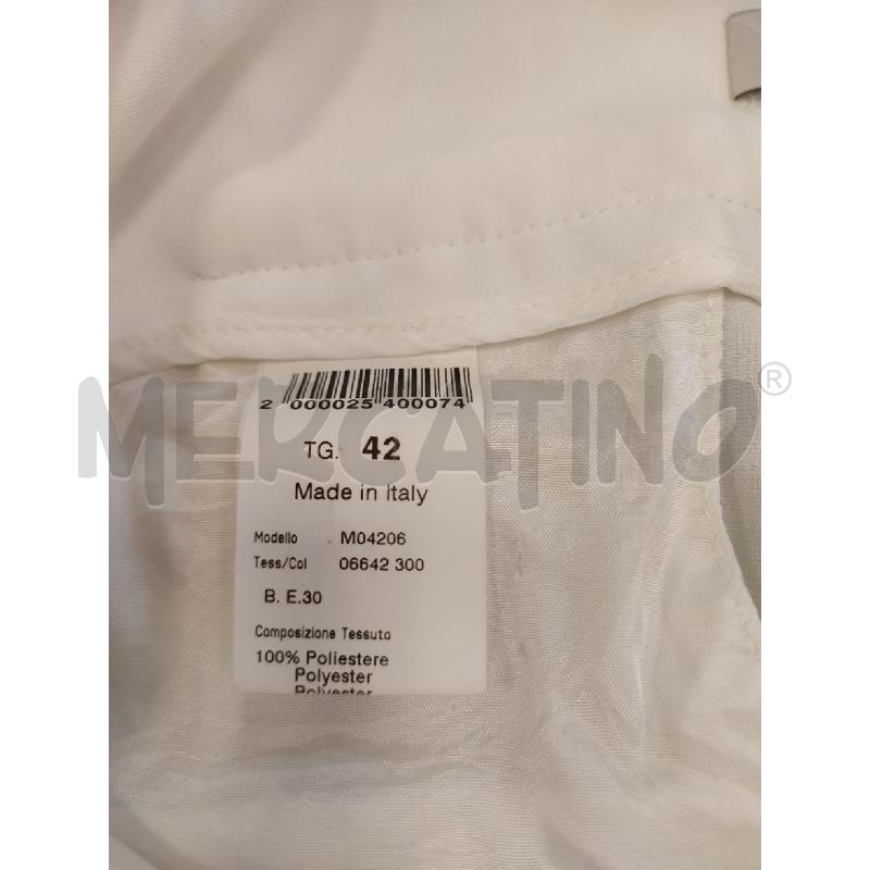 PANTALONE DONNA BIANCO CAPPELLINI  | Mercatino dell'Usato Roma montemario 3