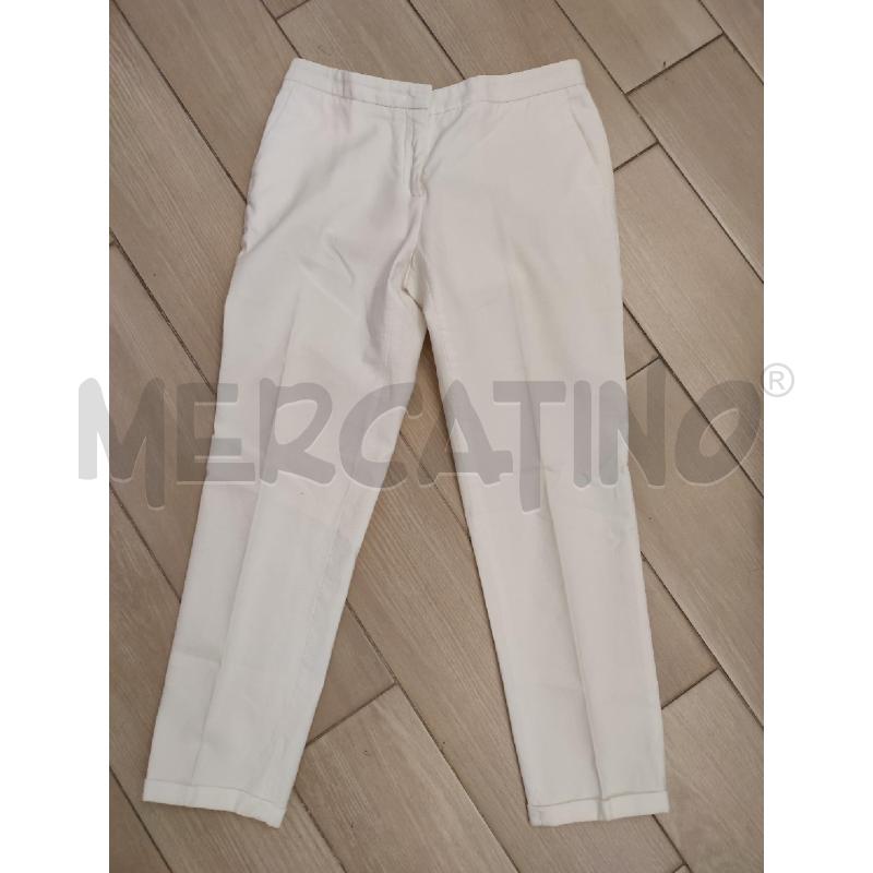 PANTALONE DONNA BIANCO CAPPELLINI  | Mercatino dell'Usato Roma montemario 1