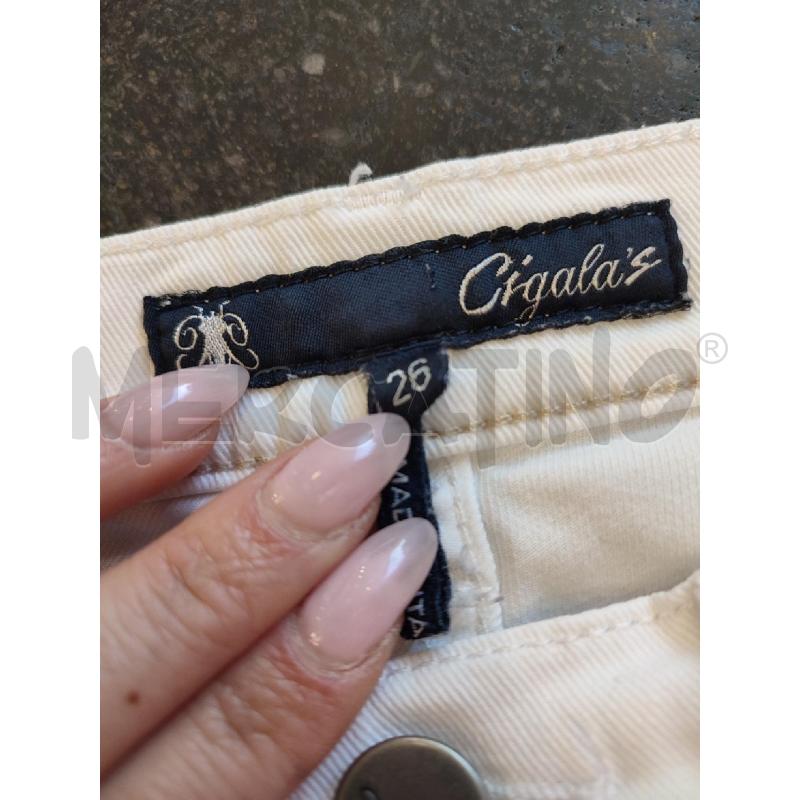 PANTALONE DONNA BIANCO CIGALAS | Mercatino dell'Usato Roma montemario 3