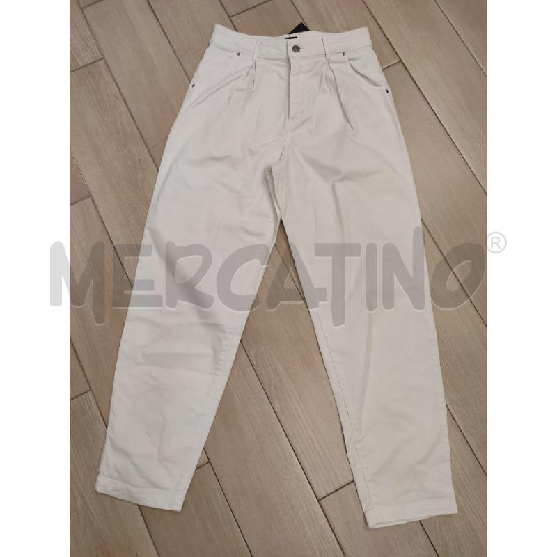PANTALONE DONNA BIANCO CIGALAS BARREL | Mercatino dell'Usato Roma montemario 1