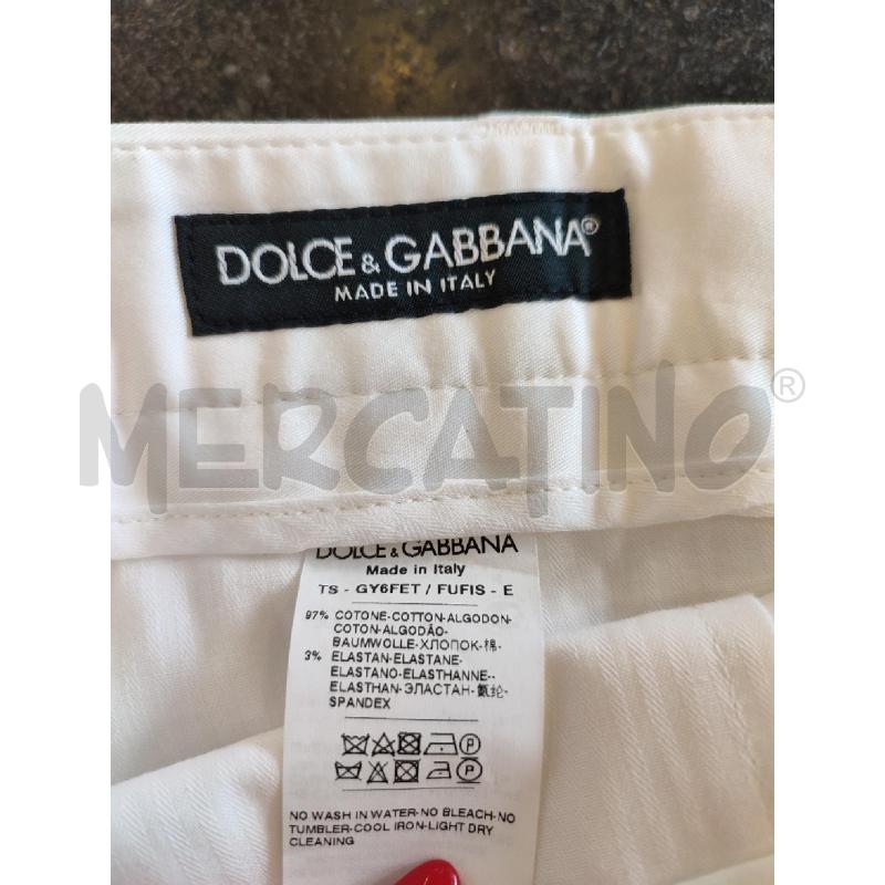 PANTALONE DONNA BIANCO DOLCE&GABBANA | Mercatino dell'Usato Roma montemario 2