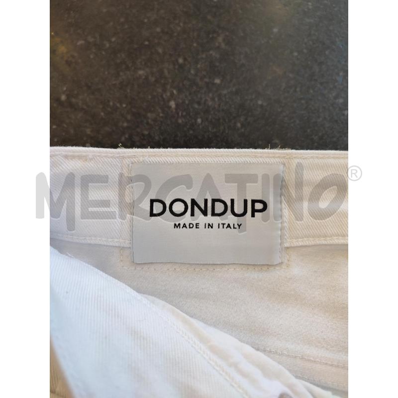 PANTALONE DONNA BIANCO DONDUP ROSE | Mercatino dell'Usato Roma montemario 2