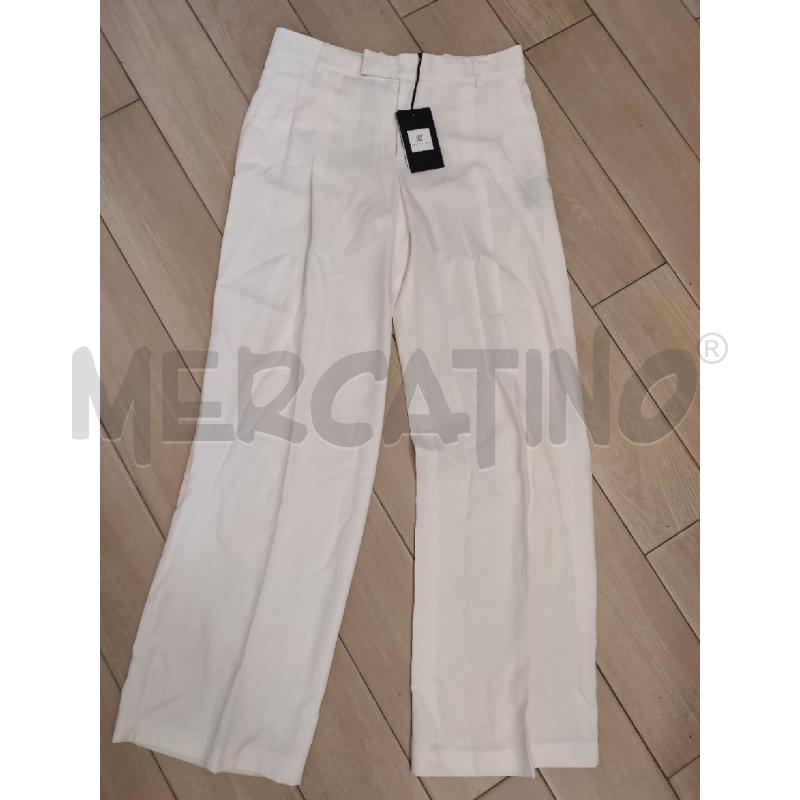 PANTALONE DONNA BIANCO FEDERICA TOSI | Mercatino dell'Usato Roma montemario 1