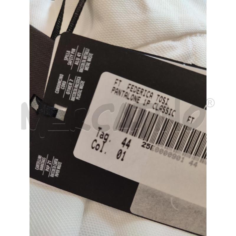 PANTALONE DONNA BIANCO FEDERICA TOSI | Mercatino dell'Usato Roma montemario 2