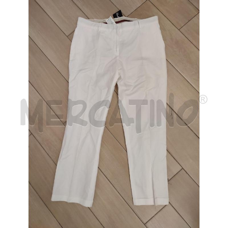 PANTALONE DONNA BIANCO MAXMARA  | Mercatino dell'Usato Roma montemario 1