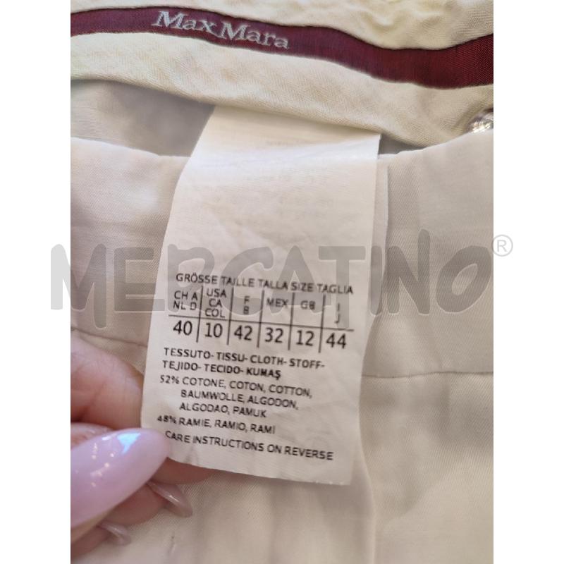 PANTALONE DONNA BIANCO MAXMARA  | Mercatino dell'Usato Roma montemario 2