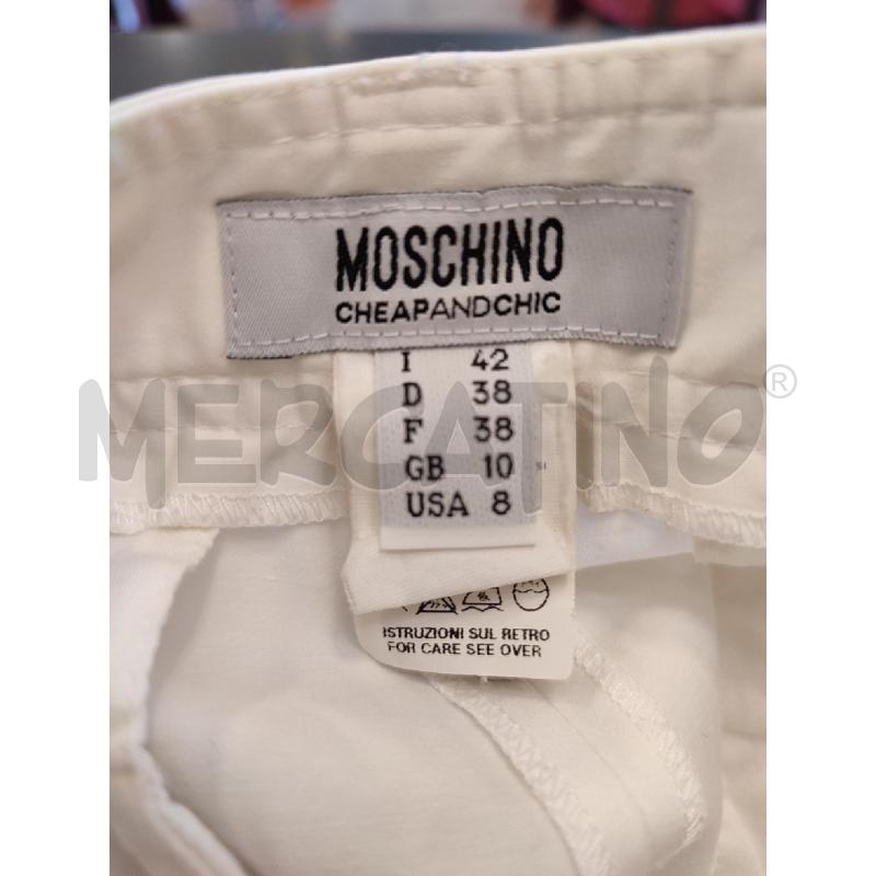 PANTALONE DONNA BIANCO MOSCHINO | Mercatino dell'Usato Roma montemario 2
