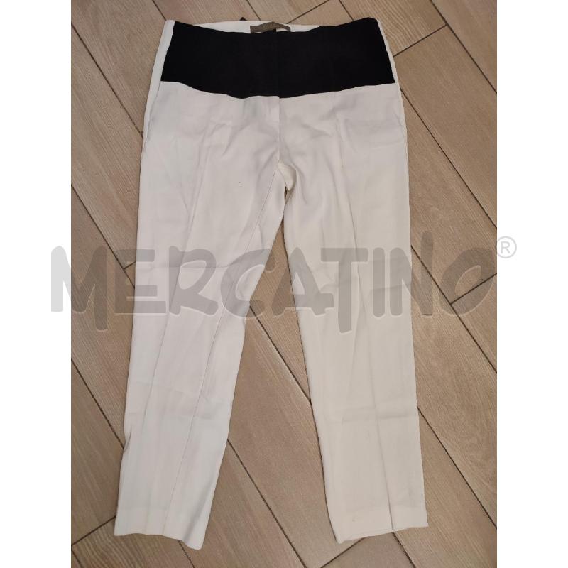 PANTALONE DONNA BIANCO NERO SPACE | Mercatino dell'Usato Roma montemario 1