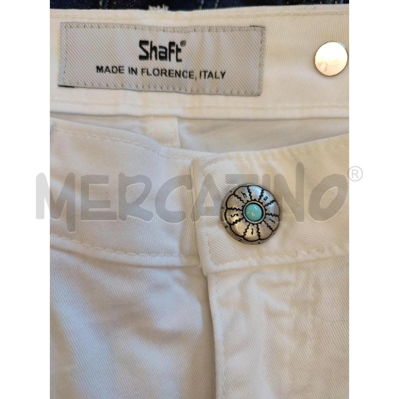 PANTALONE DONNA BIANCO SHAFT | Mercatino dell'Usato Roma montemario 2