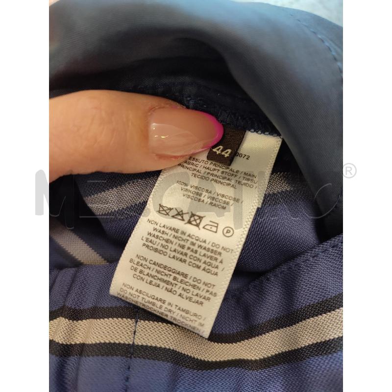PANTALONE DONNA BLU MALIPARMI RIGHE BEIGE | Mercatino dell'Usato Roma montemario 2