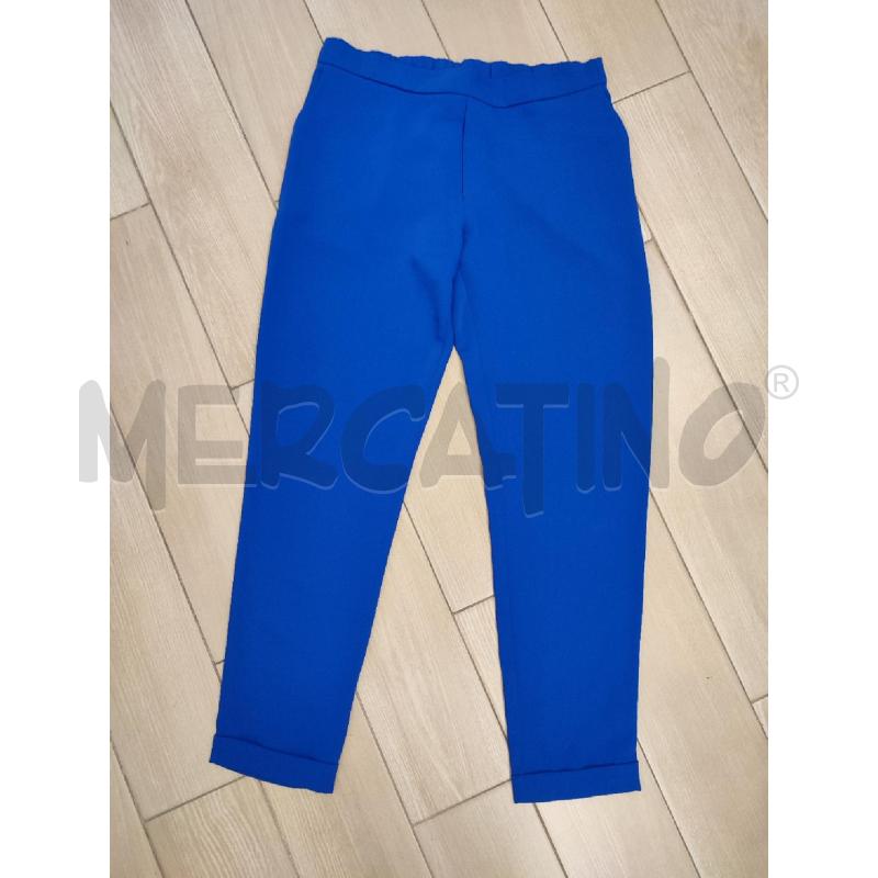 PANTALONE DONNA BLU PARROSH RISVOLTO SOTTO | Mercatino dell'Usato Roma montemario 1