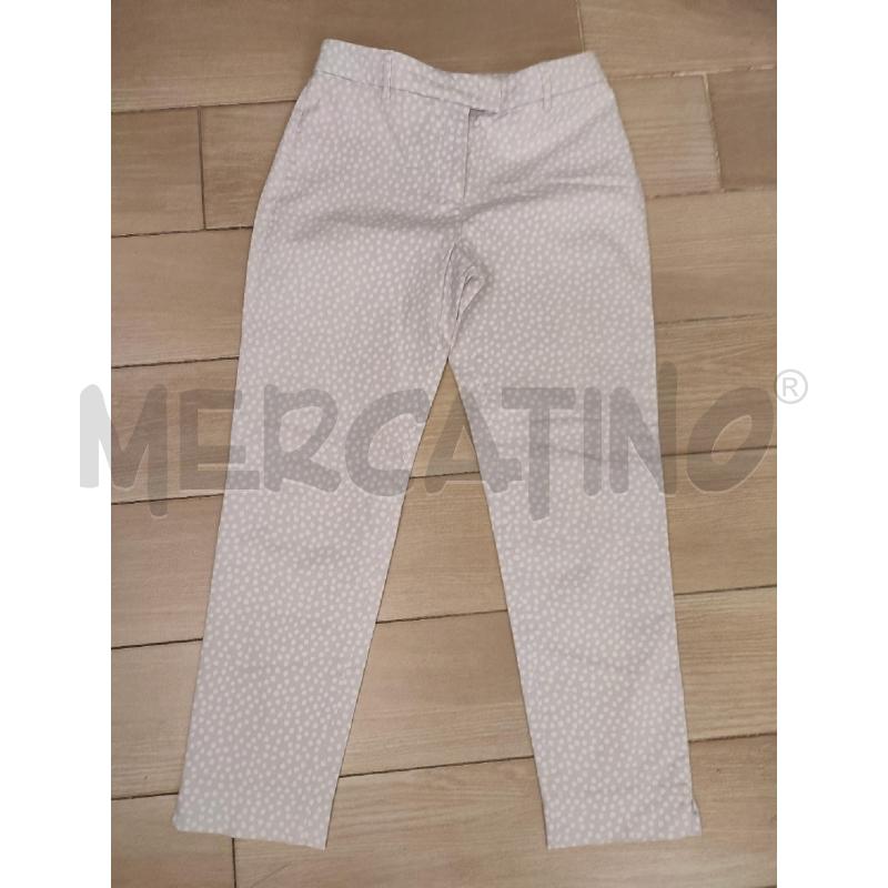 PANTALONE DONNA CELESTE PESERICO POIS BIANCHI | Mercatino dell'Usato Roma montemario 1