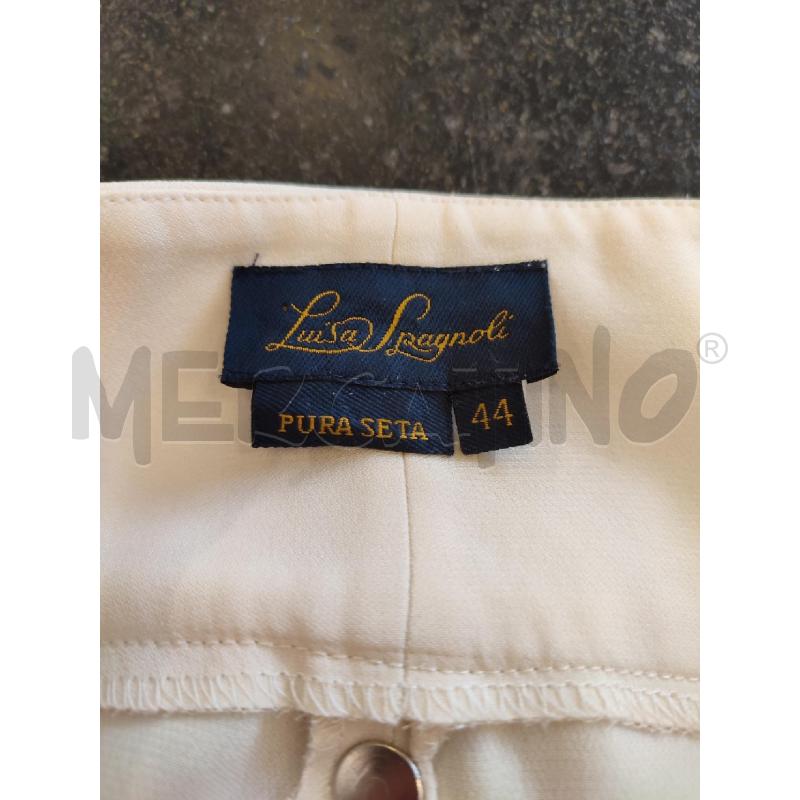 PANTALONE DONNA CREMA LUISA SPAGNOLI | Mercatino dell'Usato Roma montemario 3