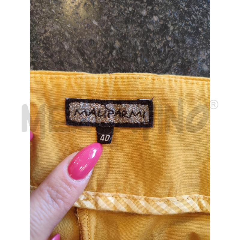 PANTALONE DONNA GIALLO MALIPARMI | Mercatino dell'Usato Roma montemario 2