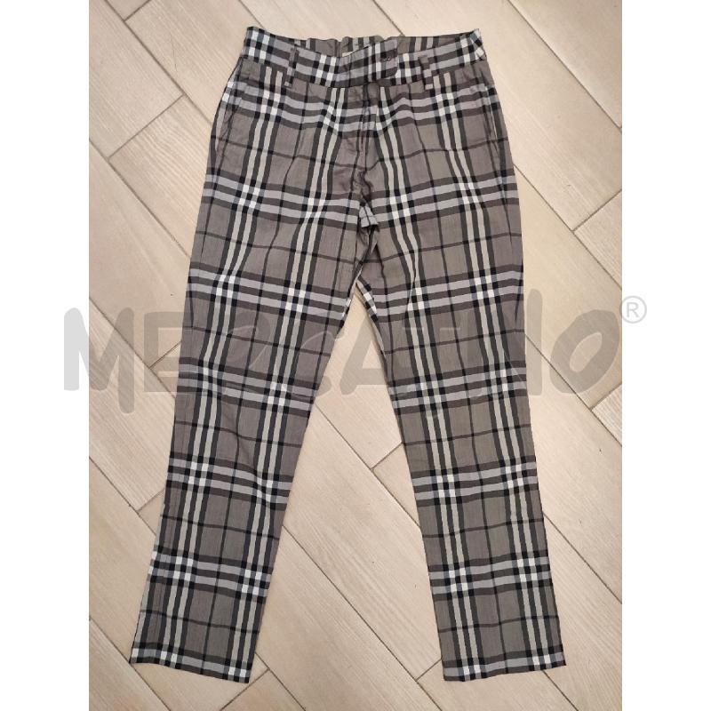PANTALONE DONNA GRIGIA BURBERRY | Mercatino dell'Usato Roma montemario 1