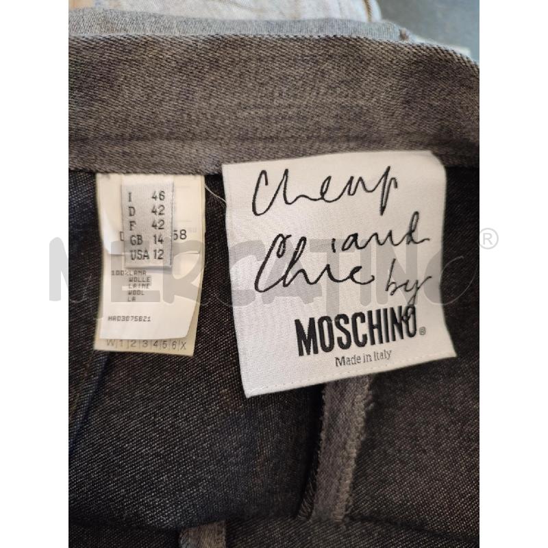 PANTALONE DONNA GRIGIO MOSCHINO | Mercatino dell'Usato Roma montemario 2
