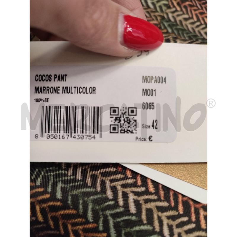 PANTALONE DONNA MARRONE MOMONI SPIGHETTE | Mercatino dell'Usato Roma montemario 3