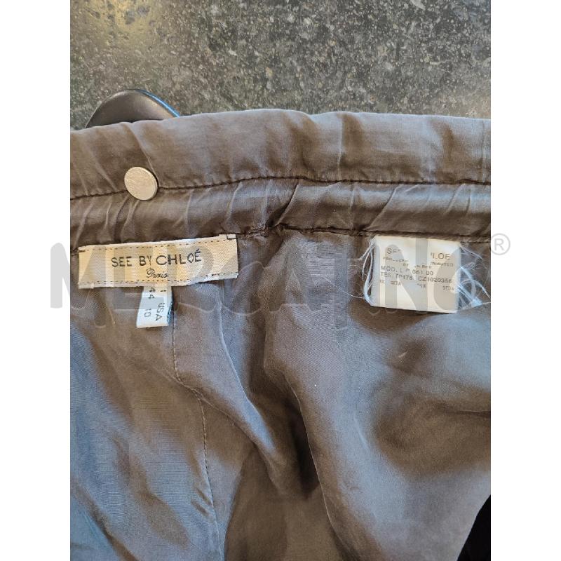 PANTALONE DONNA MARRONE SEE BY CHLOE SETA | Mercatino dell'Usato Roma montemario 2