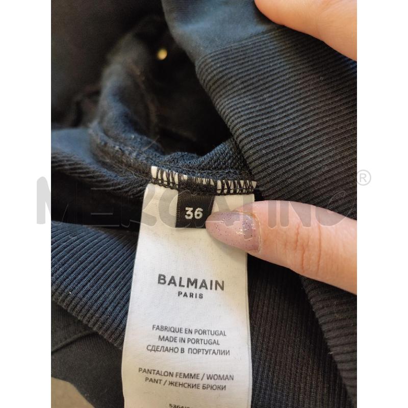 PANTALONE DONNA NERO BALMAIN BOTTONI DORATI | Mercatino dell'Usato Roma montemario 3