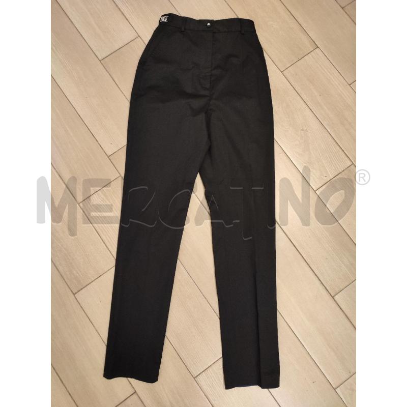 PANTALONE DONNA NERO DOLCE E GABBANA DG DORATO | Mercatino dell'Usato Roma montemario 1
