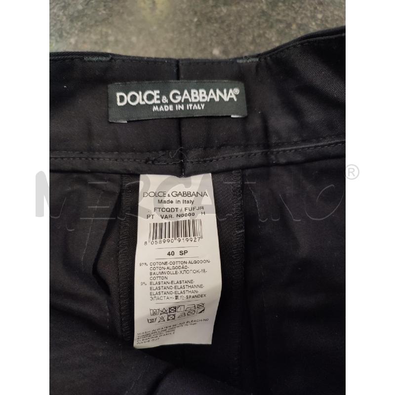 PANTALONE DONNA NERO DOLCE E GABBANA DG DORATO | Mercatino dell'Usato Roma montemario 2