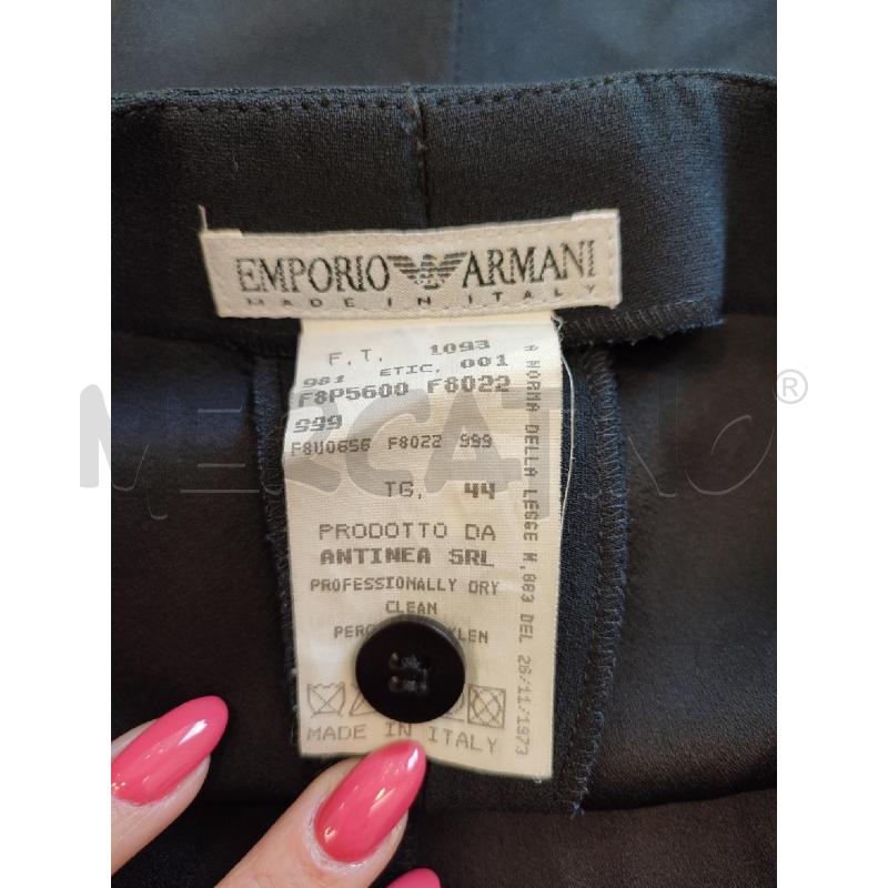 PANTALONE DONNA NERO EMPORIO ARMANI  | Mercatino dell'Usato Roma montemario 2