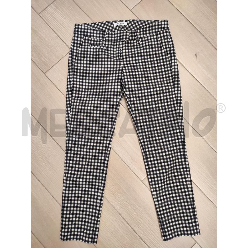 PANTALONE DONNA NERO QUADRETTI DONDUP | Mercatino dell'Usato Roma montemario 1