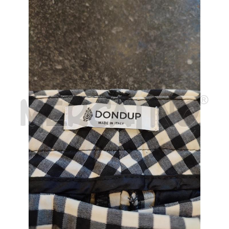 PANTALONE DONNA NERO QUADRETTI DONDUP | Mercatino dell'Usato Roma montemario 2