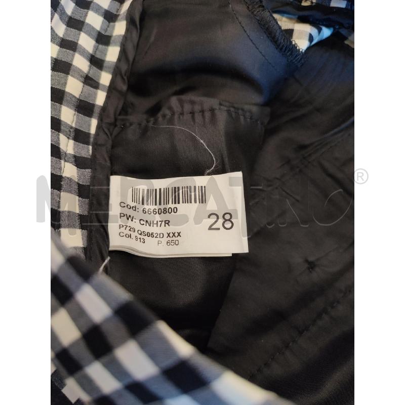 PANTALONE DONNA NERO QUADRETTI DONDUP | Mercatino dell'Usato Roma montemario 3