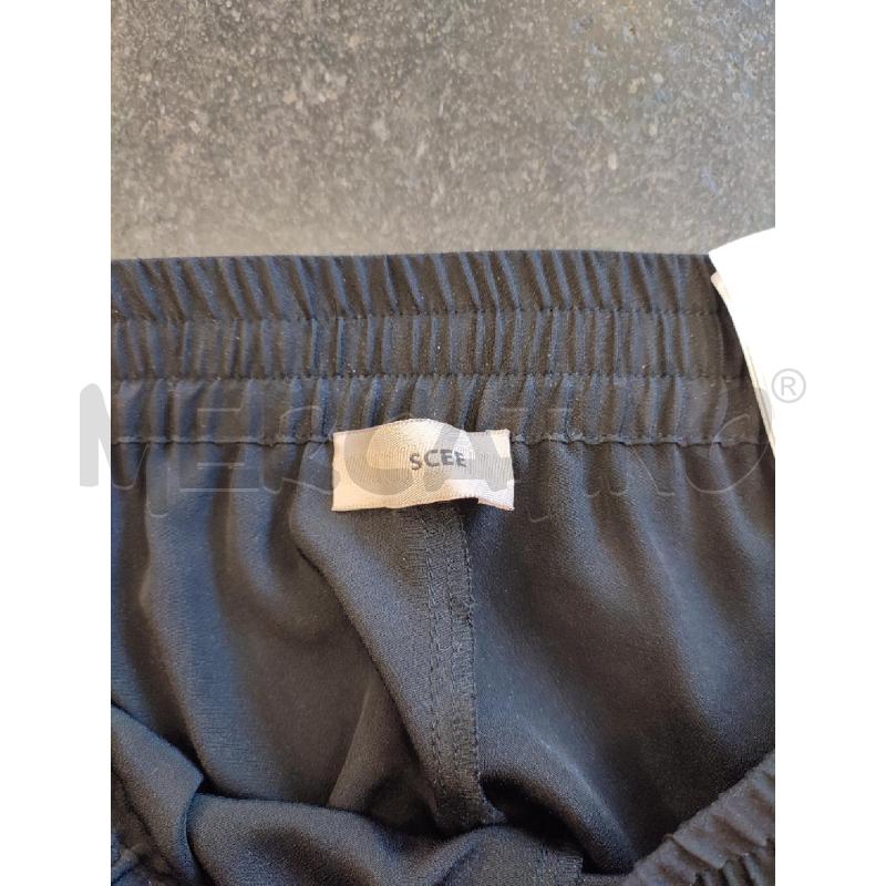 PANTALONE DONNA NERO SCEE LATI PIZZO | Mercatino dell'Usato Roma montemario 2