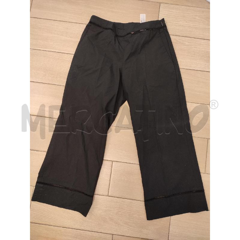 PANTALONE DONNA NERO TRAFORATO TWINSET | Mercatino dell'Usato Roma montemario 1